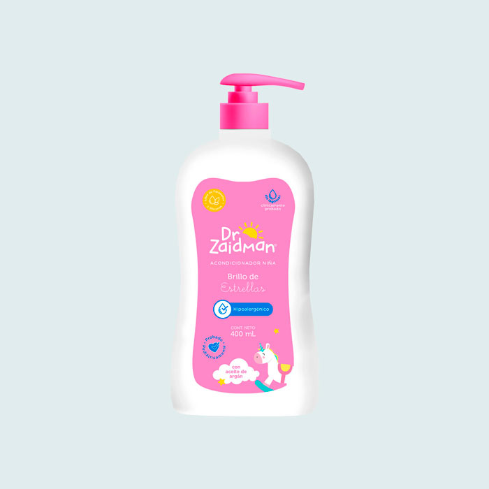 Acondicionador-Niña-Brillo-de-Estrellas-Dr-Zaidman-Frasco-400-mL