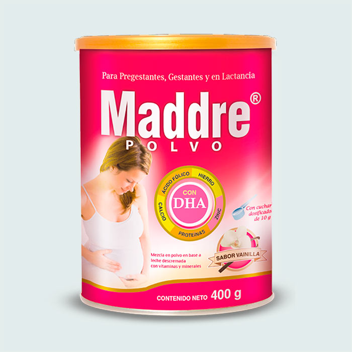Maddre-DHA-polvo-sabor-Vainilla-Lata-400-g