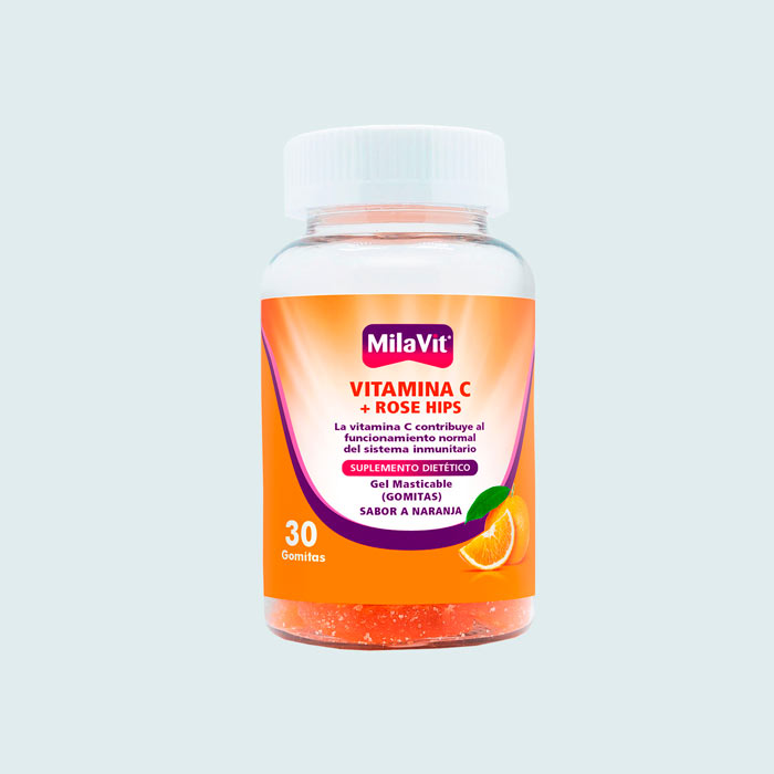 Milavit-Vitamina-C-Rose-Hips-Gomitas-Masticables-Frasco-30
