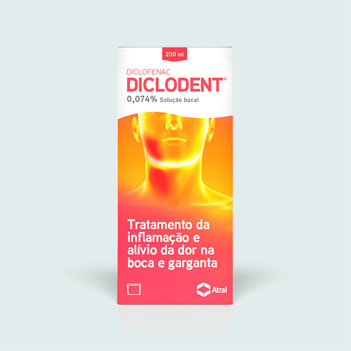 Diclodent 0.074 Solução Bucal 200 ml